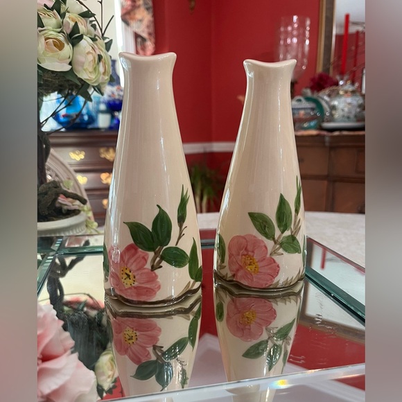 VTG Franciscan Desert Rose Oversized Salt Pepper Shaker California Pottery USA - Picture 1 of 15